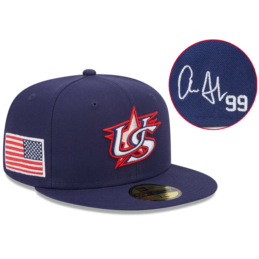 WBC アーロン・ジャッジ アメリカ代表 キャップ 2023 World Baseball Classic 59FIFTY Fitted Cap サイン刺繍 ニューエラ/New Era wbcot
