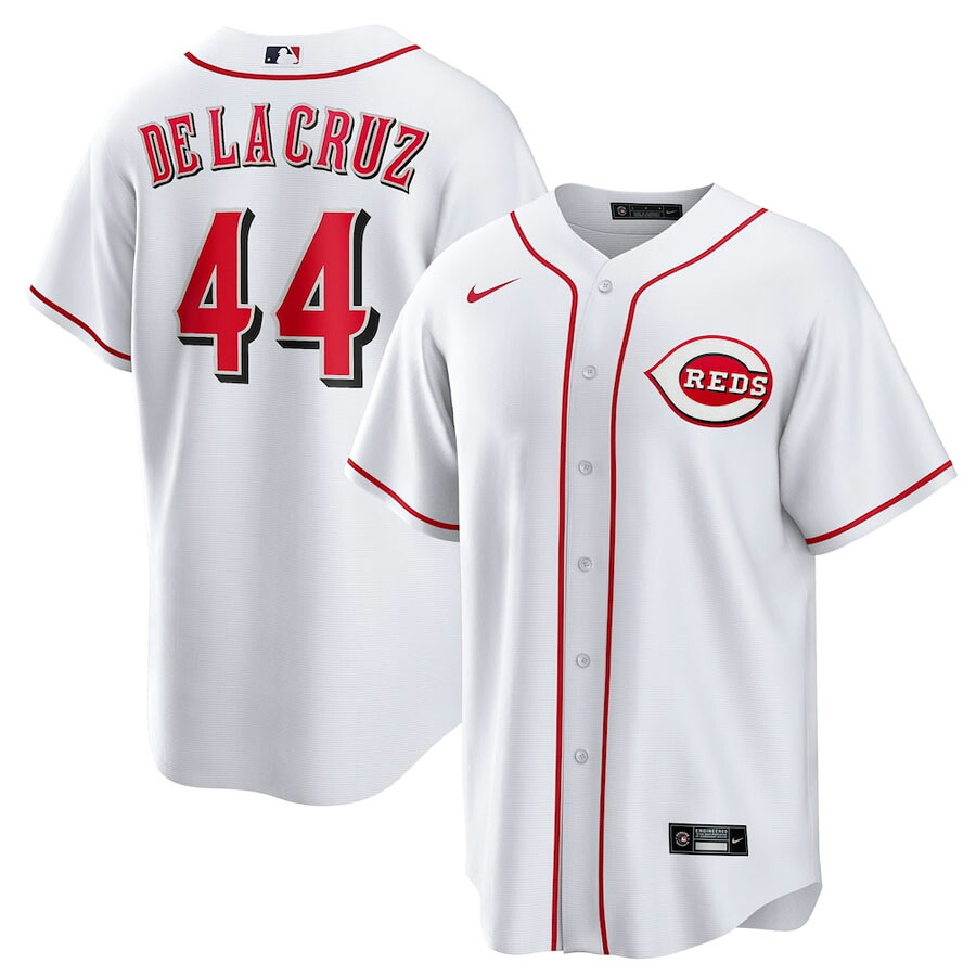 MLB エリー・デラクルーズ シンシナティ・レッズ ユニフォーム 【現地買付】レプリカジャージ Jersey ナイキ/Nike ホワイト
