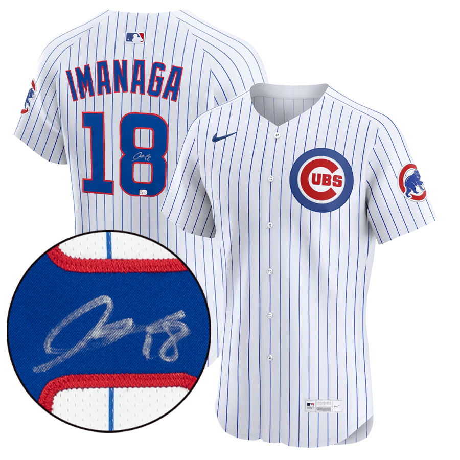 MLB 今永昇太 カブス 【現地買付】直筆サイン Autographed 復刻 オーセンティックジャージ ナイキ/Nike ホーム
