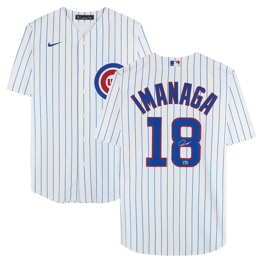 MLB 今永昇太 カブス Autographed White Nike Replica Jersey Fanatics Authentic