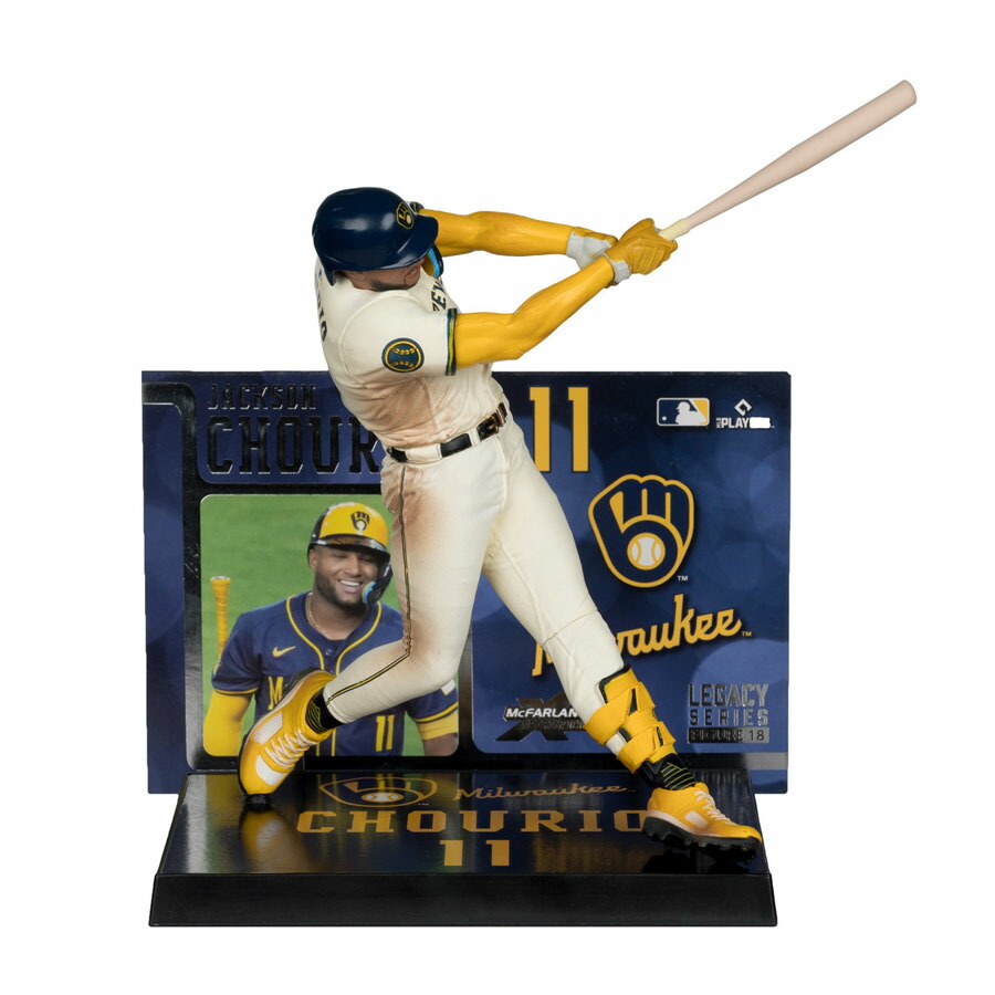 MLB ジャクソン・チョーリオ ブリュワーズ フィギュア 7-Inch Posed Figure (Chase) マクファーレン Mc Farlane ホワイト