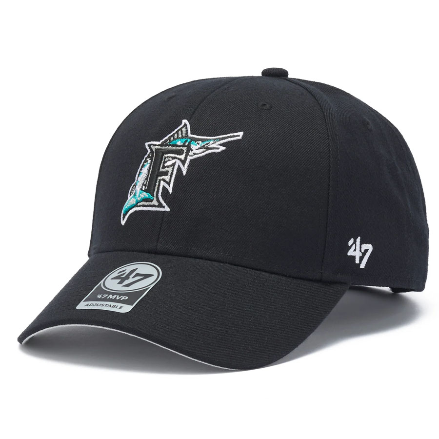 MLB フロリダ・マーリンズ キャップ クーパーズタウン Cooperstown MVP Cap 47Brand ブラック