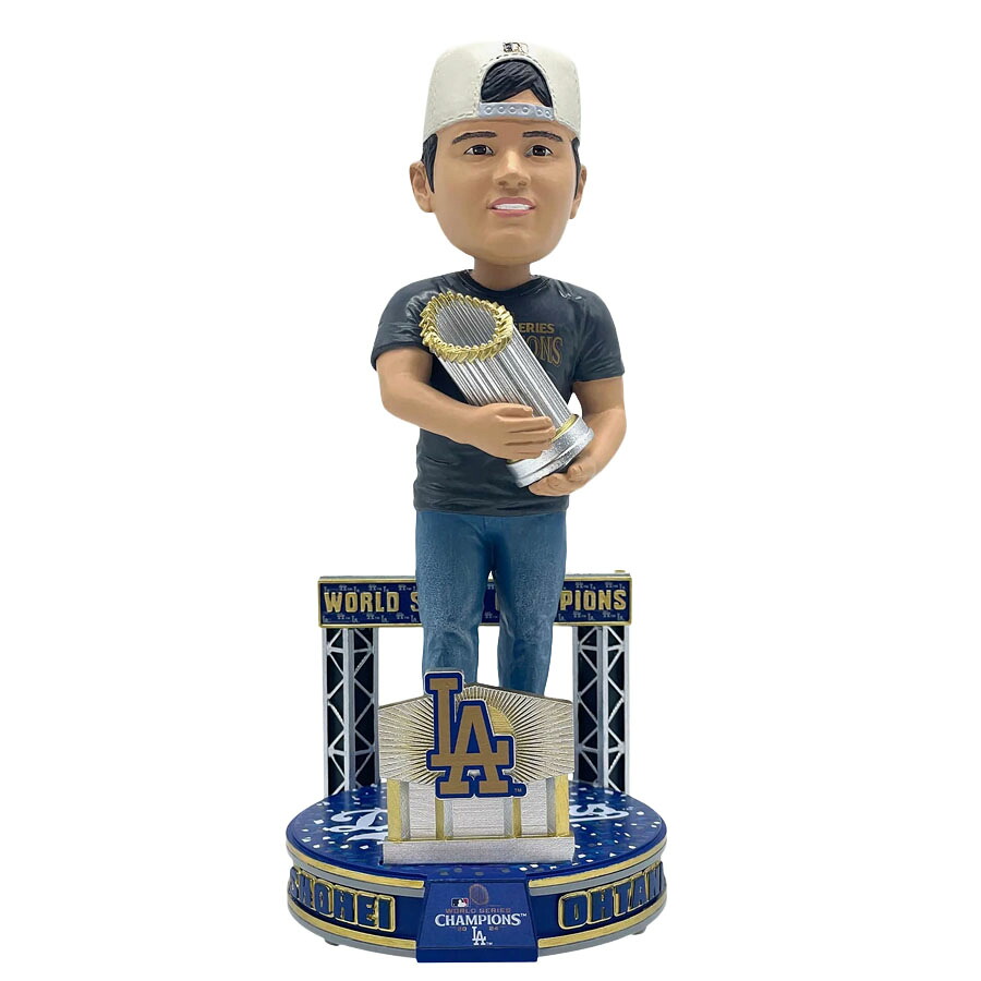 MLB 大谷翔平 ドジャース ボブルヘッド 【524個限定】ワールドシリーズ2024 優勝 表彰台 Podium Bobblehead フィギュア FOCO