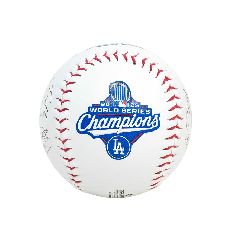 MLB ドジャース 2025 ワールドシリーズ 優勝 Facsimile サイン Signature Replica Baseball With Case Rawlings ブラック|映画エンタメショップ SELECTION