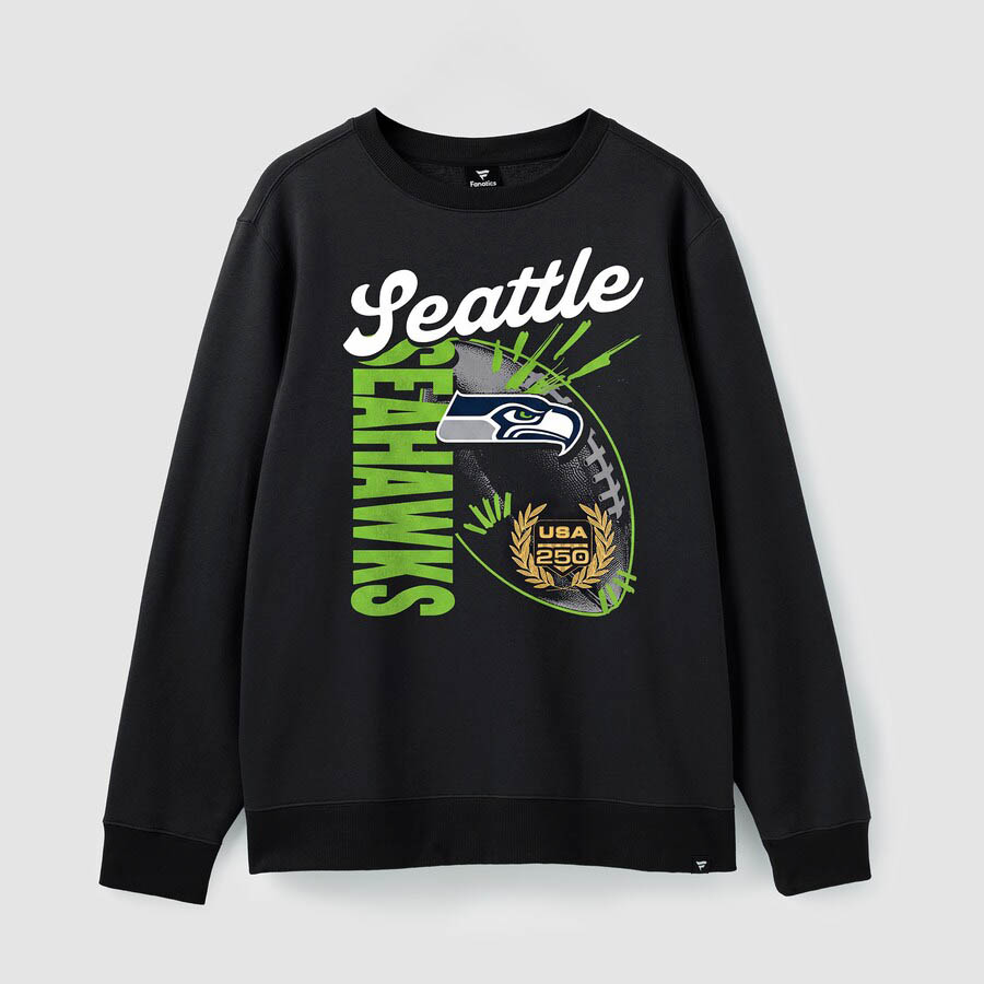 NFL シーホークス トレーナー USA 250 Gold Standard Team Heritage Fleece Sweatshirt Fanatics 黒いこと