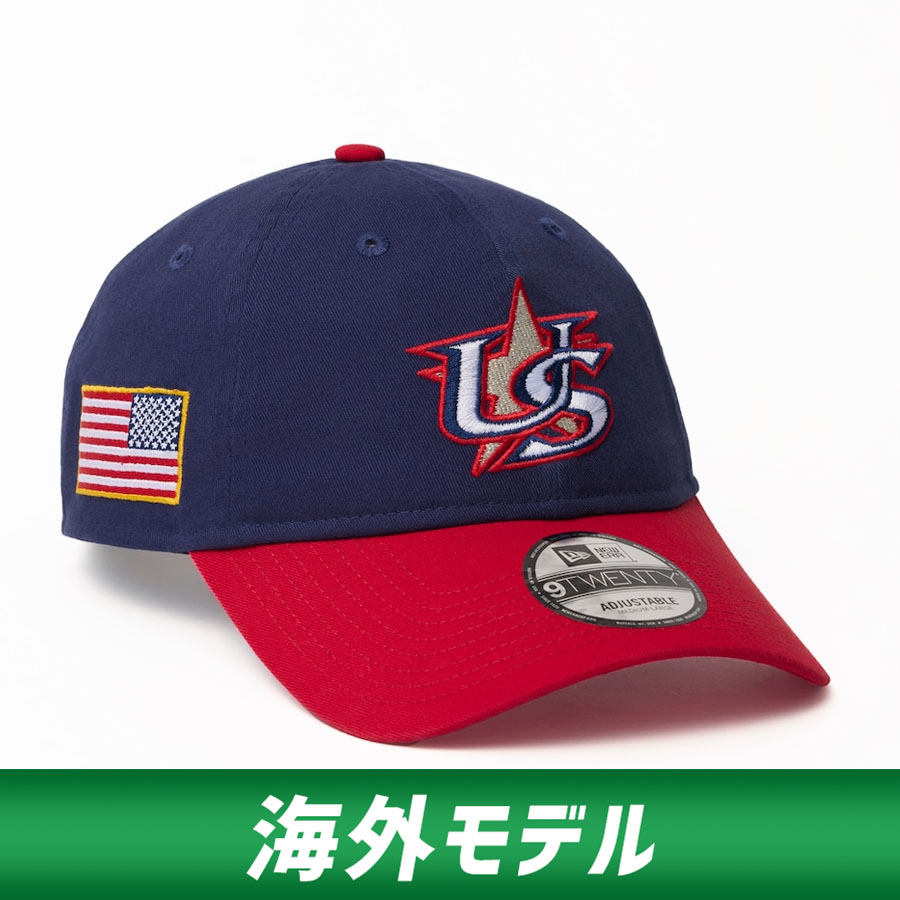 WBC アメリカ代表 USA キャップ 【海外限定】2026 ワールドベースボールクラシック 9TWENTY Adjustable Cap ニューエラ/New Era ネイビー wbcot