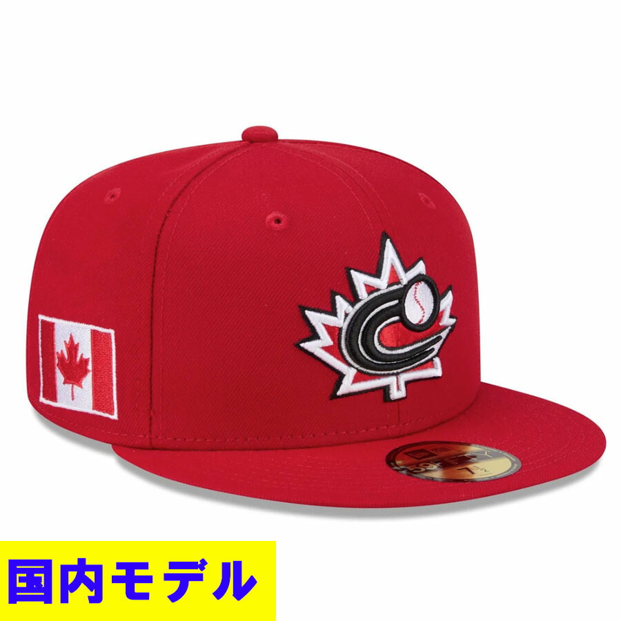 WBC カナダ代表 キャップ 【国内モデル】2026 ワールドベースボールクラシック 59FIFTY Fitted ニューエラ/New Era レッド wbcot