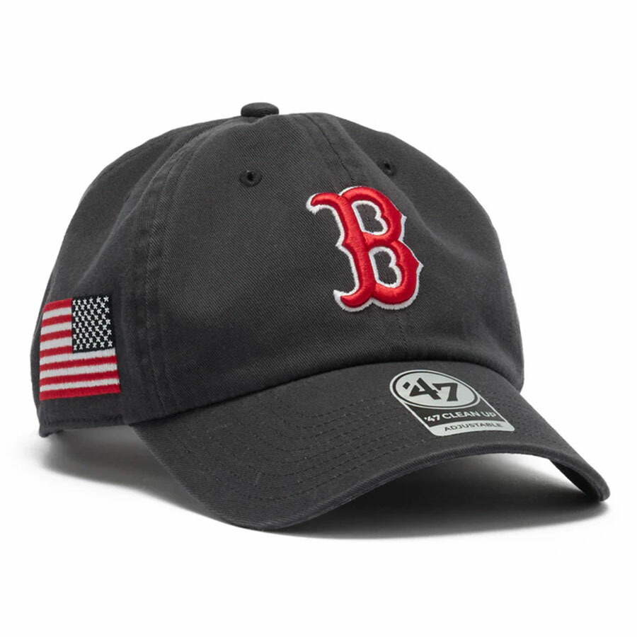 MLB レッドソックス キャップ USA Flag Heritage Side Clean Up Adjustable Hat 47 Brand ビンテージネイビー