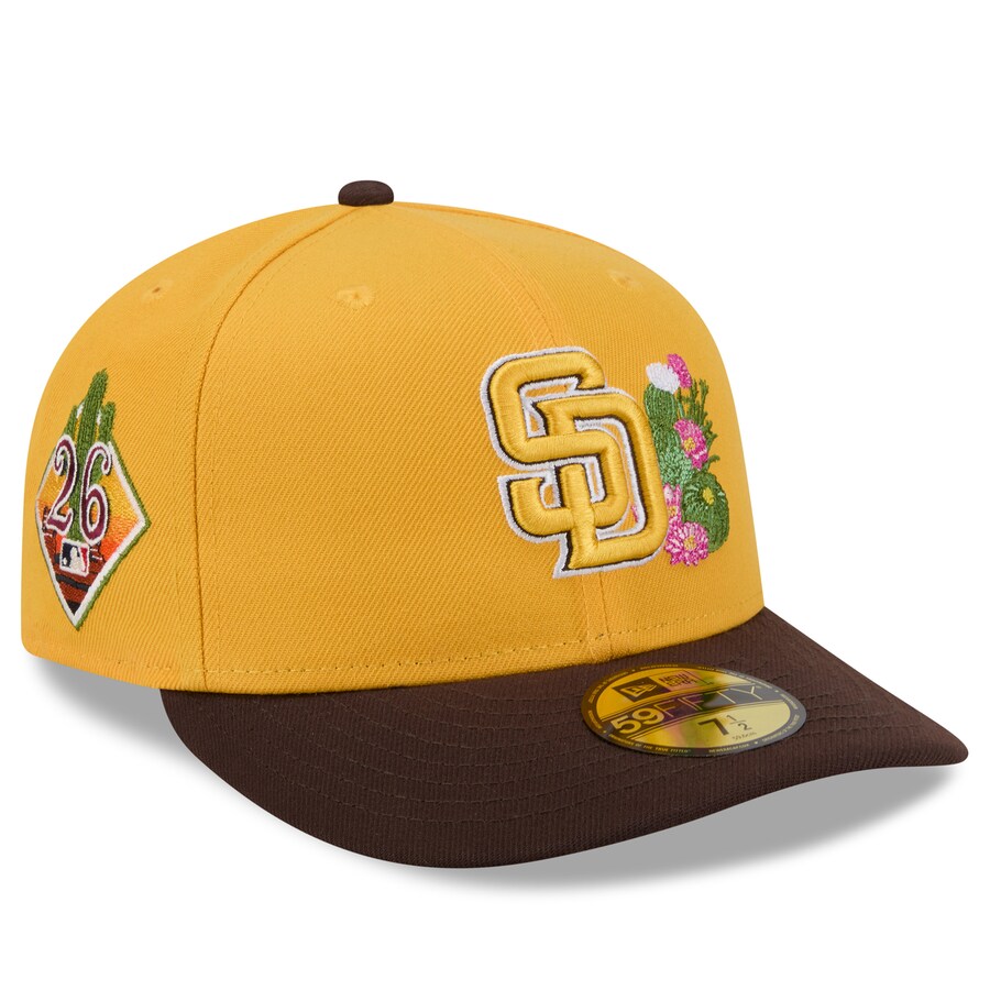 MLB パドレス キャップ 【海外モデル】2026 スプリングトレーニング 59FIFTY Pre Curved プレカーブ ニューエラ/New Era ゴールド ブラウン｜映画エンタメショップ SELECTION 18,803円