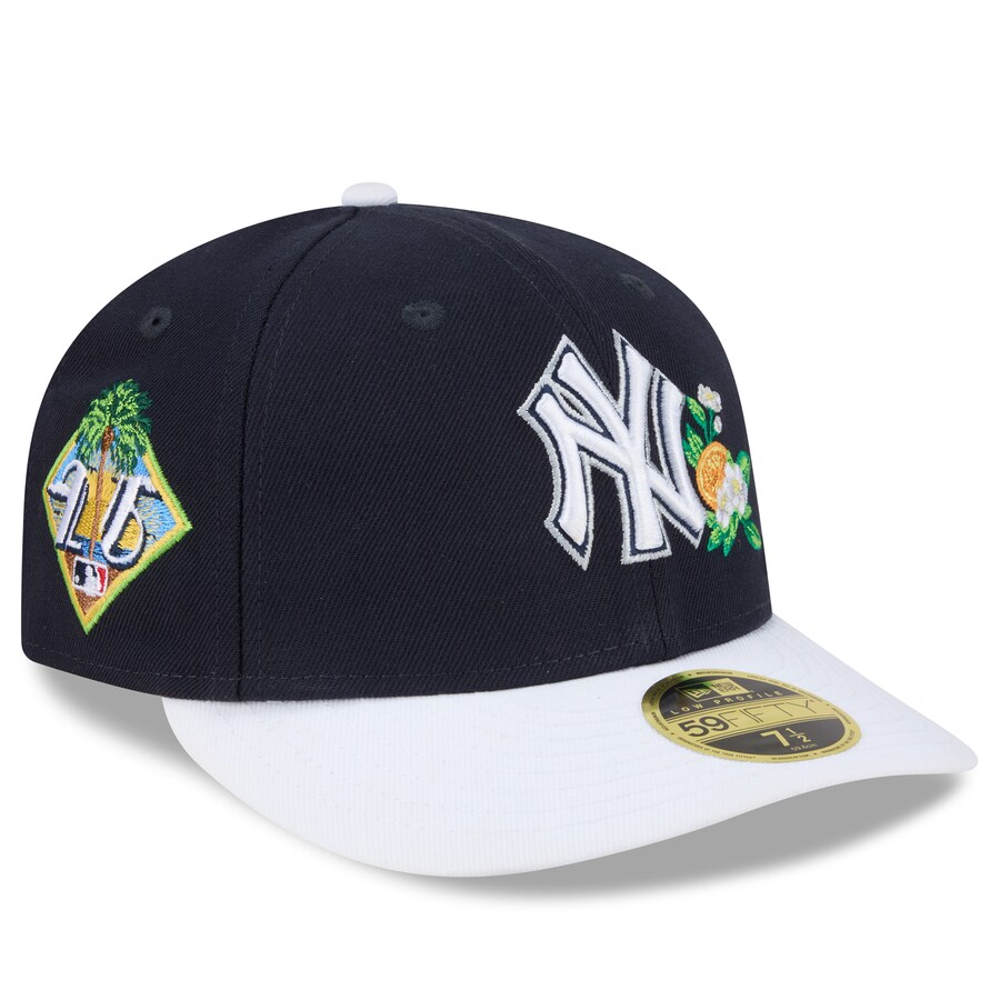 MLB ヤンキース キャップ 【海外モデル】2026 スプリングトレーニング 59FIFTY LP ロープロファイル ニューエラ/New Era ネイビー ホワイト