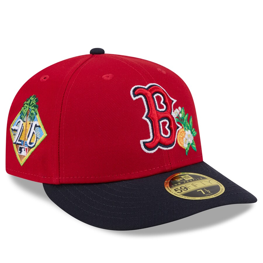 MLB レッドソックス キャップ 【海外モデル】2026 スプリングトレーニング 59FIFTY LP ロープロファイル ニューエラ/New Era レッド ネイビー