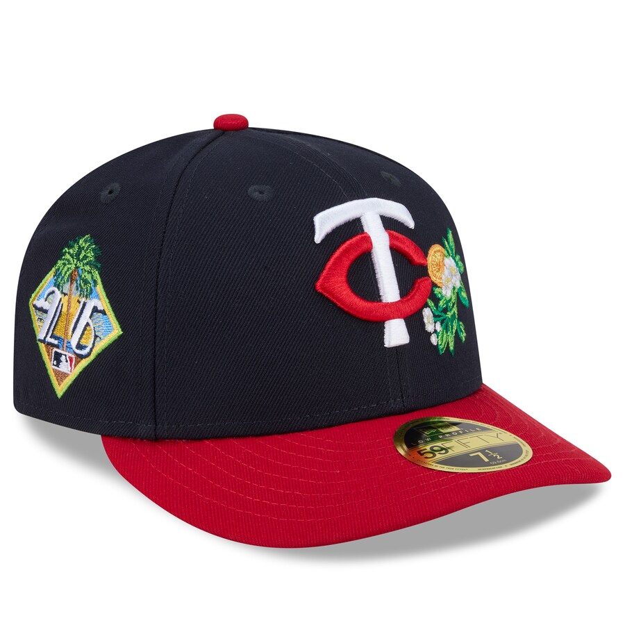 MLB ミネソタ・ツインズ キャップ 【海外モデル】2026 スプリングトレーニング 59FIFTY LP ロープロファイル ニューエラ/New Era ネイビー レッド