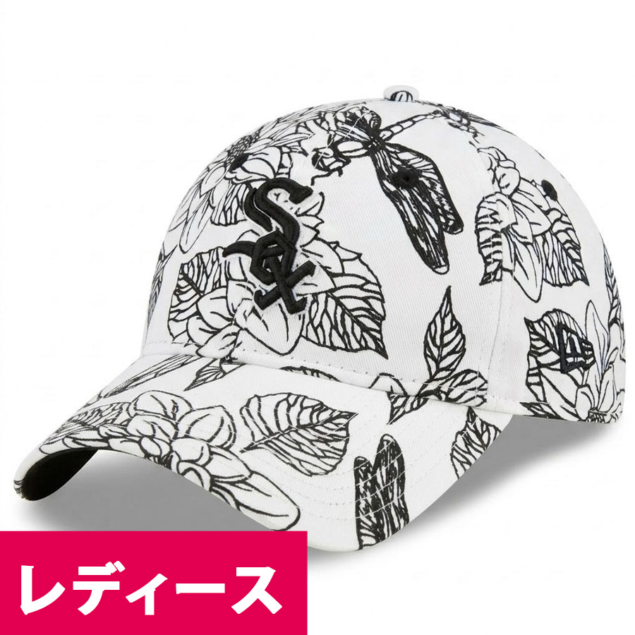 MLB ホワイトソックス キャップ 【海外モデル】レディース ボタニカル Pattern A-Frame 9FORTY Cap ニューエラ/New Era ホワイト 7,273円