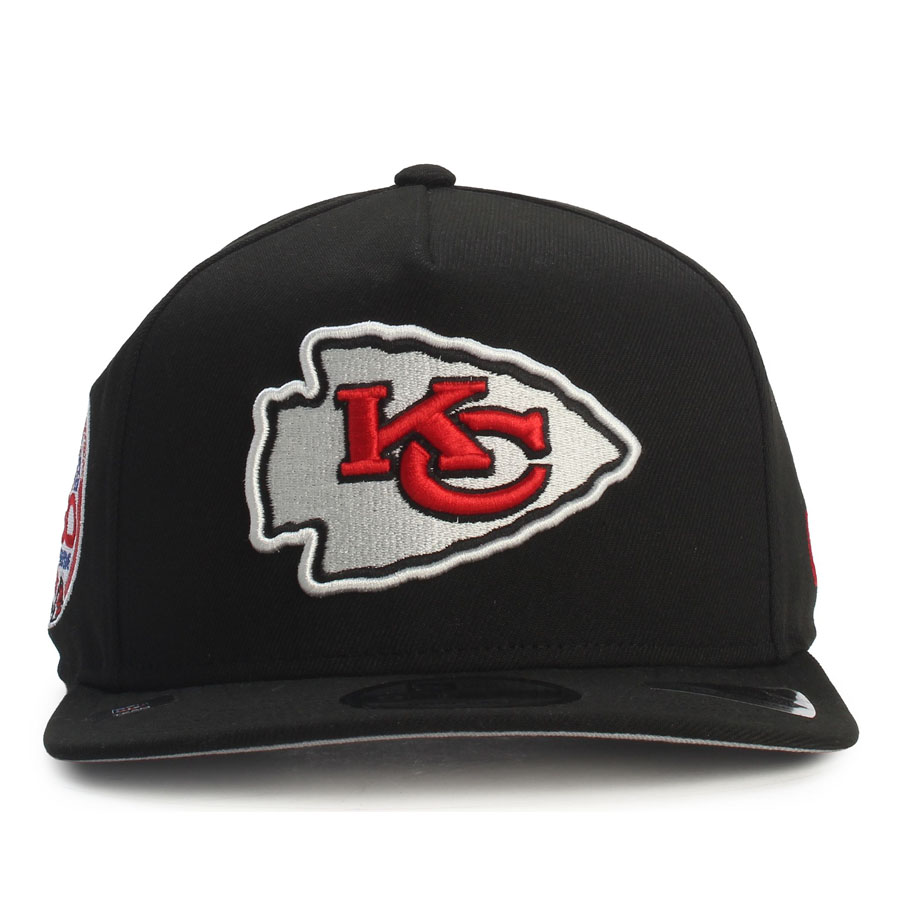 NFL チーフス キャップ 【現地買付】Super Bowl History Side Patch 9FIFTY A-Frame Snapback Hat ニューエラ/New Era ブラック｜映画エンタメショップ SELECTION