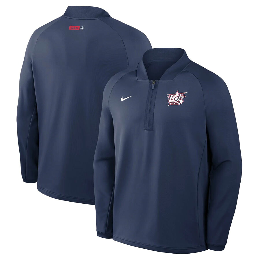 WBC USA アメリカ代表 ジャケット 2026 ワールドベースボールクラシック Half Zip Pullover ナイキ/Nike ネイビー wbcot