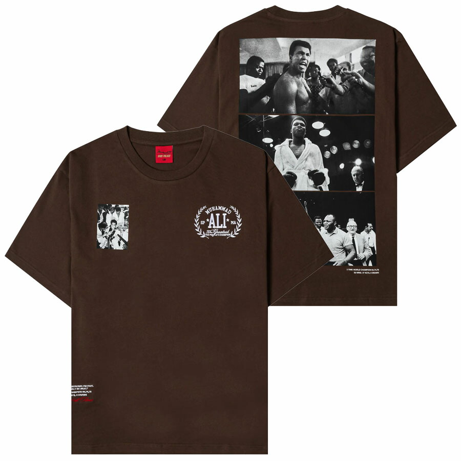 Boxing モハメド・蟻 プルオーバー 【野辺買付】ボクシング Collage Short Sleeve T-Shirt Shoe Palace 赤銅色
