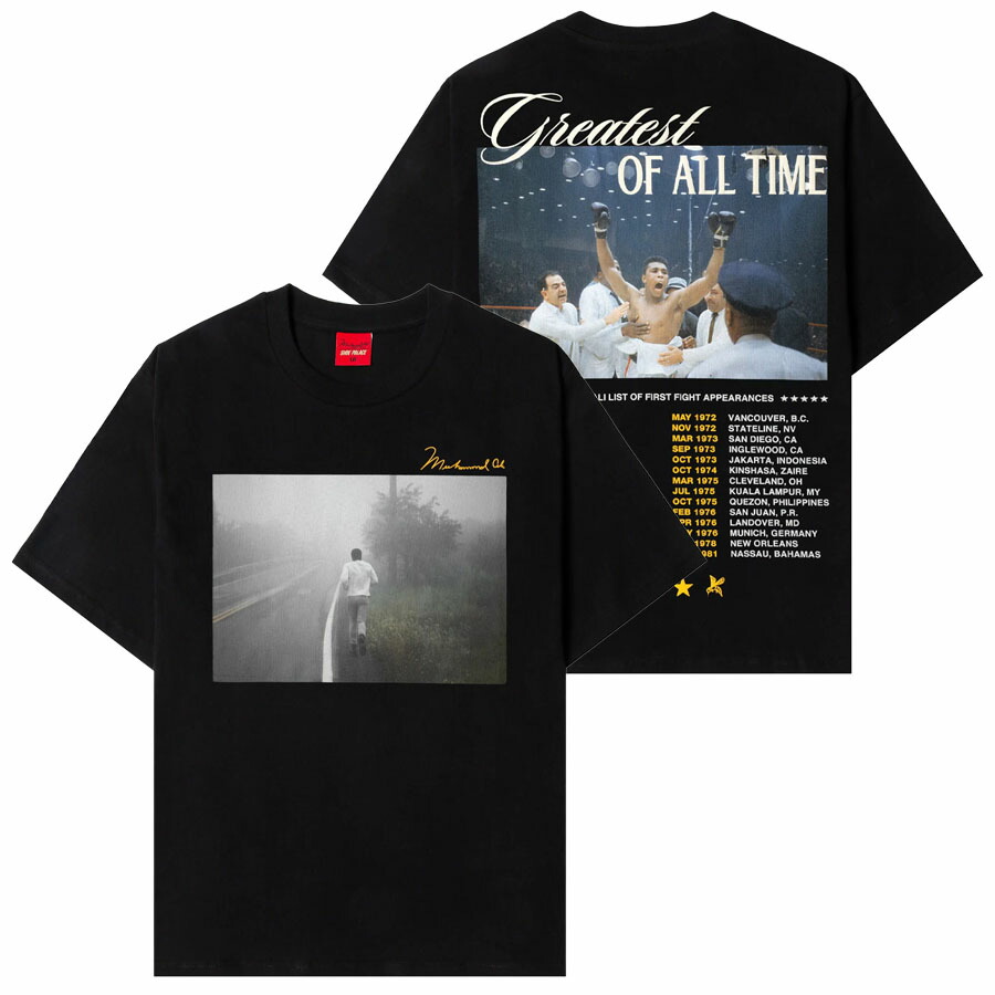 Boxing モハメド・蟻 プルオーバー 【野辺買付】ボクシング Greatness Forever Short Sleeve T-Shirt Shoe Palace 黒いこと