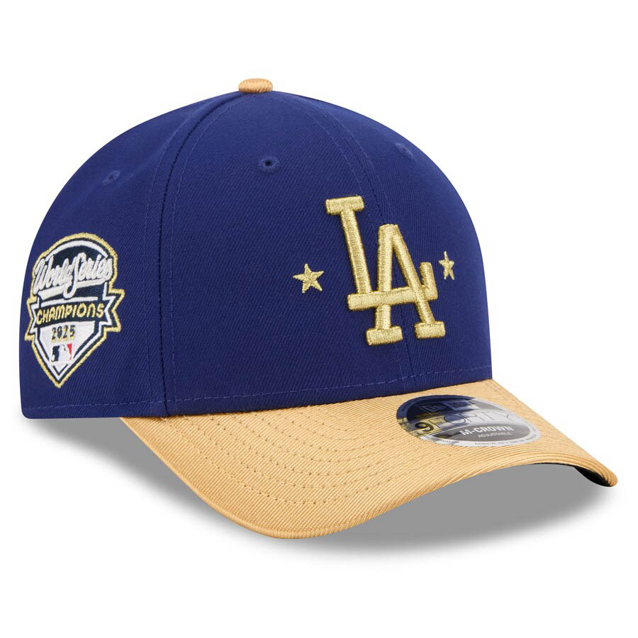 MLB ドジャース キャップ 【海外モデル】WS2025優勝 ゴールドコレクション M-Crown 9FORTY Adjustable Hat ニューエラ/New Era ロイヤル|映画エンタメショップ SELECTION