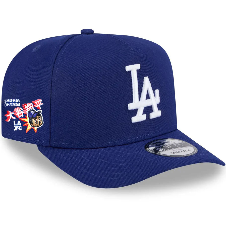 MLB 大谷翔平 ドジャース キャップ 【現地買付】LA x JPN 漢字 アニメ 9FIFTY Snapback Cap ニューエラ/New Era ロイヤル