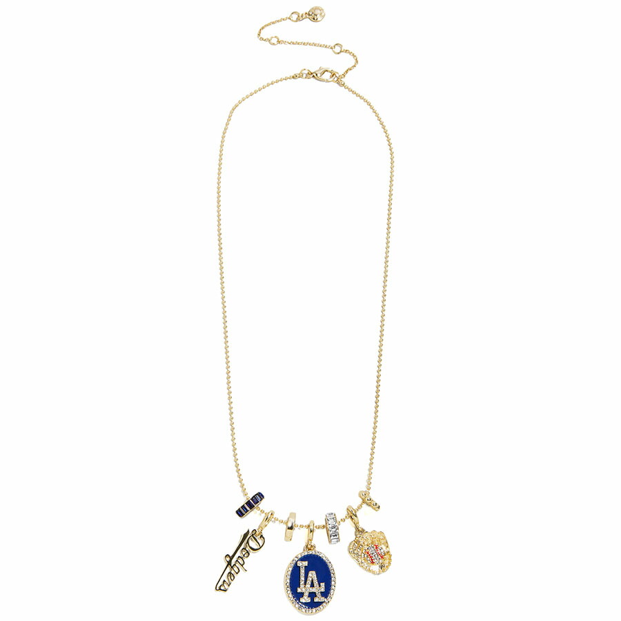 MLB ドジャース 付属物 首飾り 【外国で買付】Multi Gold Necklace レディース BaubleBar