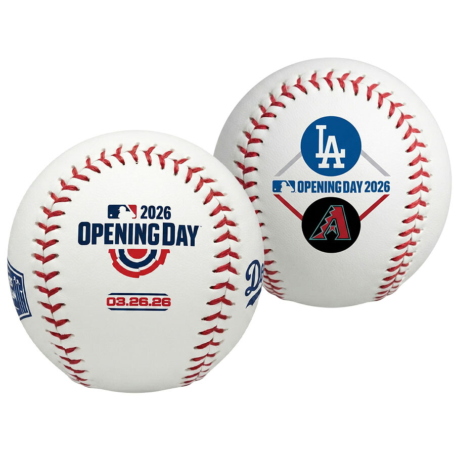 MLB ドジャース ベースボール 【スタジアム限定】オープニングデー Opening Day 2026 Baseball with UV Protection Display Case Rawlings|映画エンタメショップ SELECTION