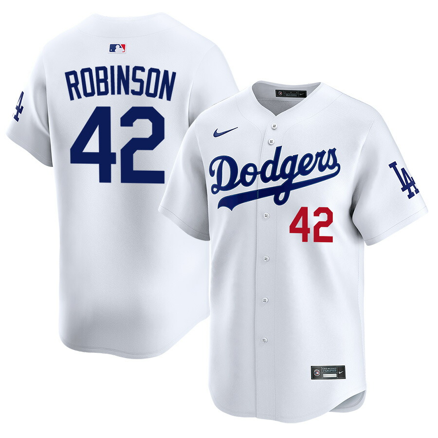 MLB ジャッキー・ロビンソン ドジャース 制服 リミテッドジャージ Limited Jersey 隠居運動選手 ナイキ/Nike 介護ホーム 白いこと