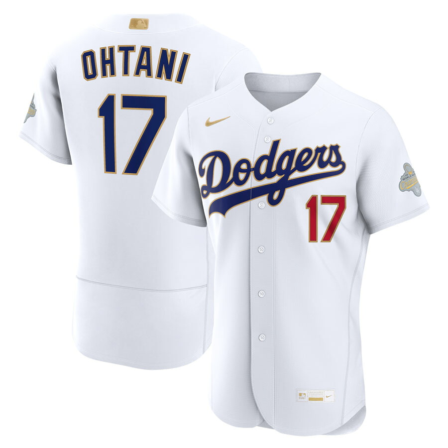 MLB 大谷翔平 ドジャース オーセンティックユニフォーム WS2025勝ちとる ゴールド寄せあわせ Authentic Jersey ナイキ/Nike 養護ホーム