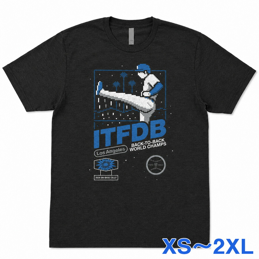 MLB 大谷翔平 ドジャース プルオーバー 【外国で制限事項版】キック・セリー 天使の都市 Kick Celly T-Shirt Rotowear ロイヤル