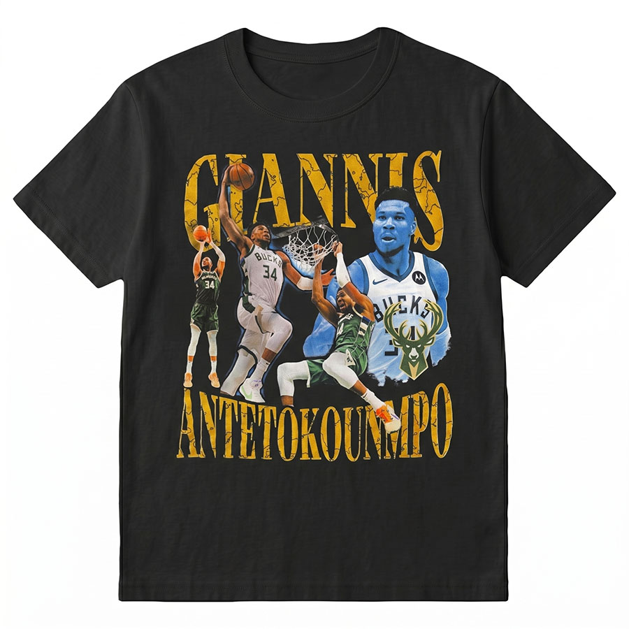 NBA ヤニス・アデトクンボ ミルウォーキー・バックス ティーシャツ 【現場買付】Modern Hyp Tee Fanatics 黒いこと