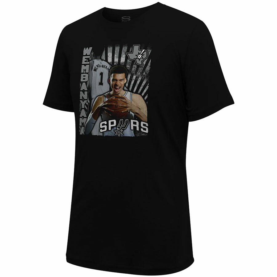 NBA ビクター・ウェンバンヤマ スパーズ ティーシャツ 【現場買付】Wenby Photo Print Tee Stadium Essencial 黒いこと