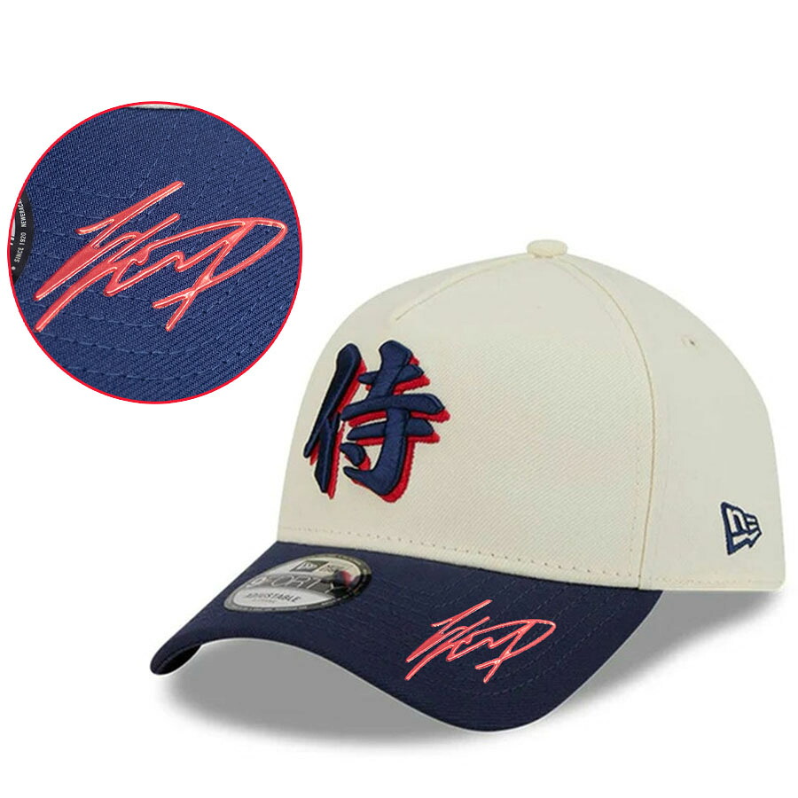 WBC 大谷翔平 侍ジャパン キャップ 海外カスタム クロームパッチ 2026 ワールドベースボールクラシック Kanji Samurai 9FORTY A-Frame ニューエラ/New Era｜映画エンタメショップ SELECTION