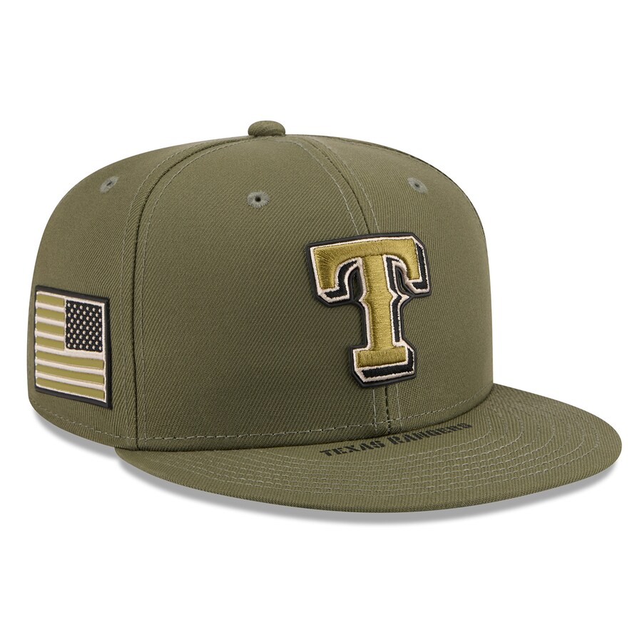 MLB レンジャーズ 旗がしら 【外国で青写真】【運動選手着付ける】アームドフォーシズデー2026 59FIFTY Fitted Hat ニュー内鰓/New Era モスグリーン