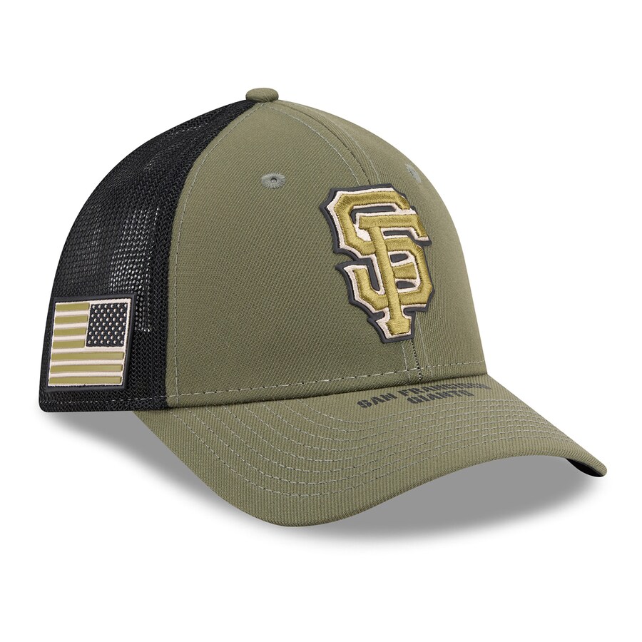MLB SFジャイアンツ キャップ 【海外モデル】アームドフォーシズデー2026 39THIRTY Flex M-Crown トラッカーメッシュ ニューエラ/New Era オリーブ｜映画エンタメショップ SELECTION