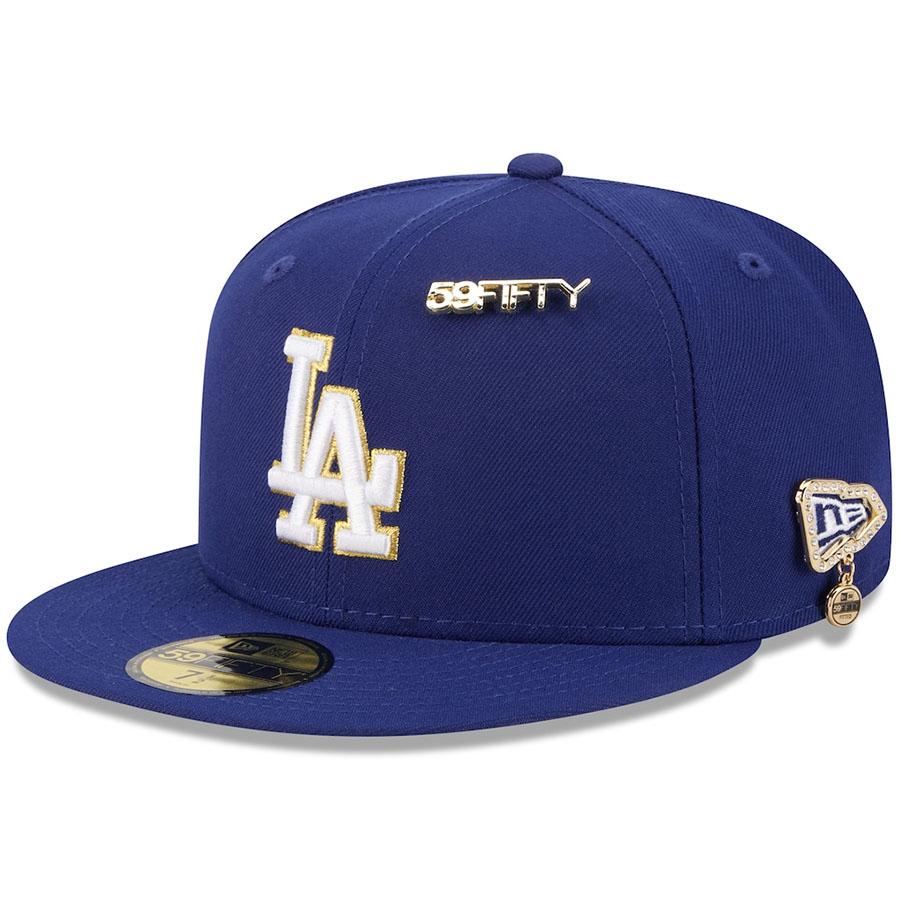 MLB ドジャース 旗がしら 【外国でひな形】59FIFTY\u0027Day 59FIFTY Fitted Hat 5月9日 ニュー内鰓/New Era ロイヤル ゴールド