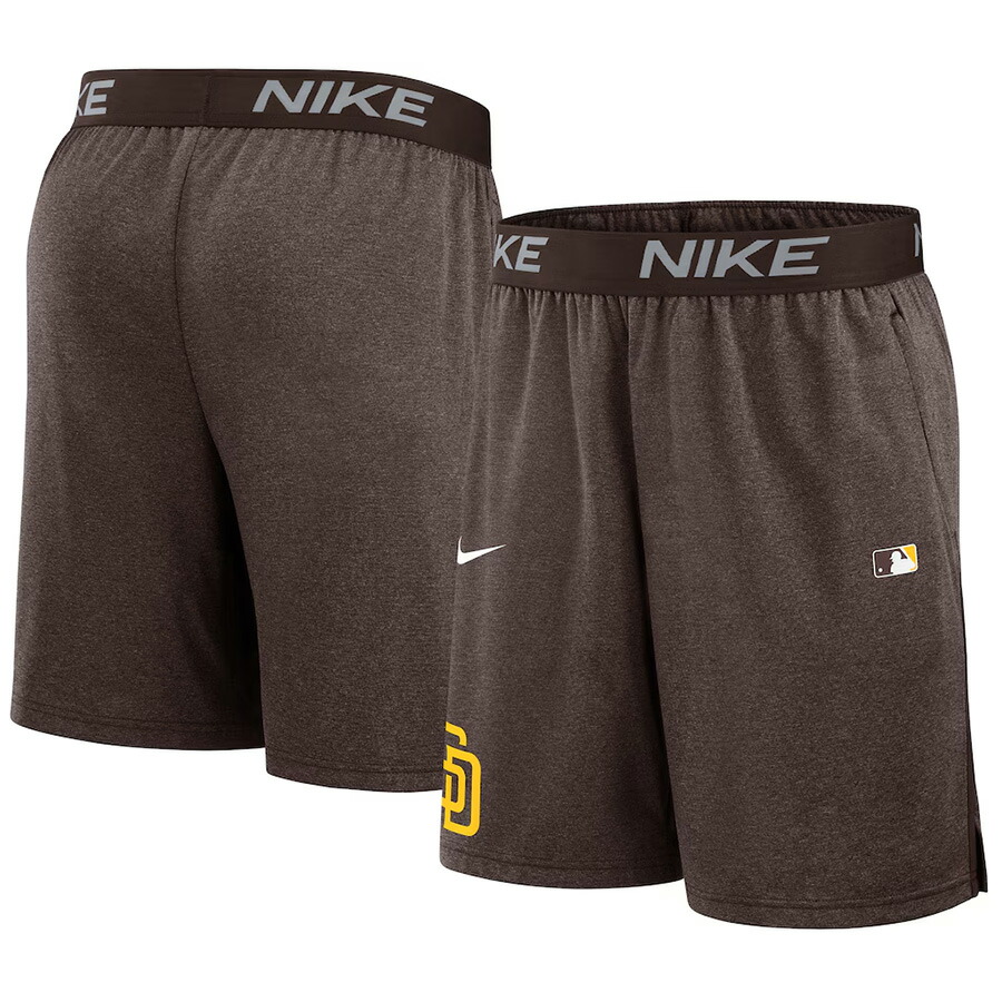 MLB パ御召しもの さる股引き オーセンティックコレクション AC DF Short Knit 二分の一ズボン下 ナイキ/Nike ダークシンダー【nkac】