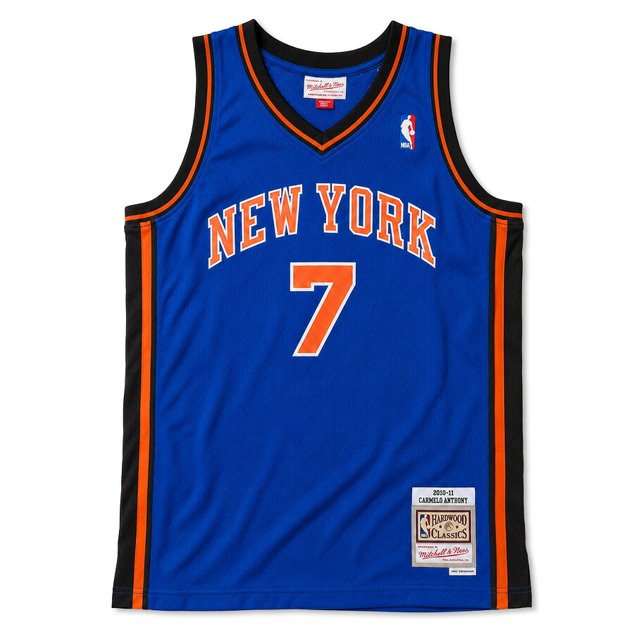 NBA カーメロ・アンソニー ニックス 制服 刷り直す スウィングマン Jersey 10-11時期ひな形 ミッチェル＆ネス/Mitchell \u0026 Ness ロイヤル