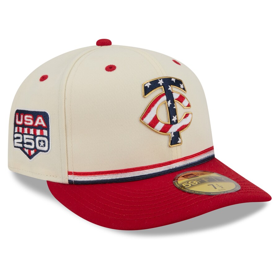 MLB ミネソタ・ツインズ キャップ 【海外モデル】2026 独立記念日 Fourth of July 59FIFTY Fitted Hat ニューエラ/New Era クリーム レッド｜映画エンタメショップ SELECTION