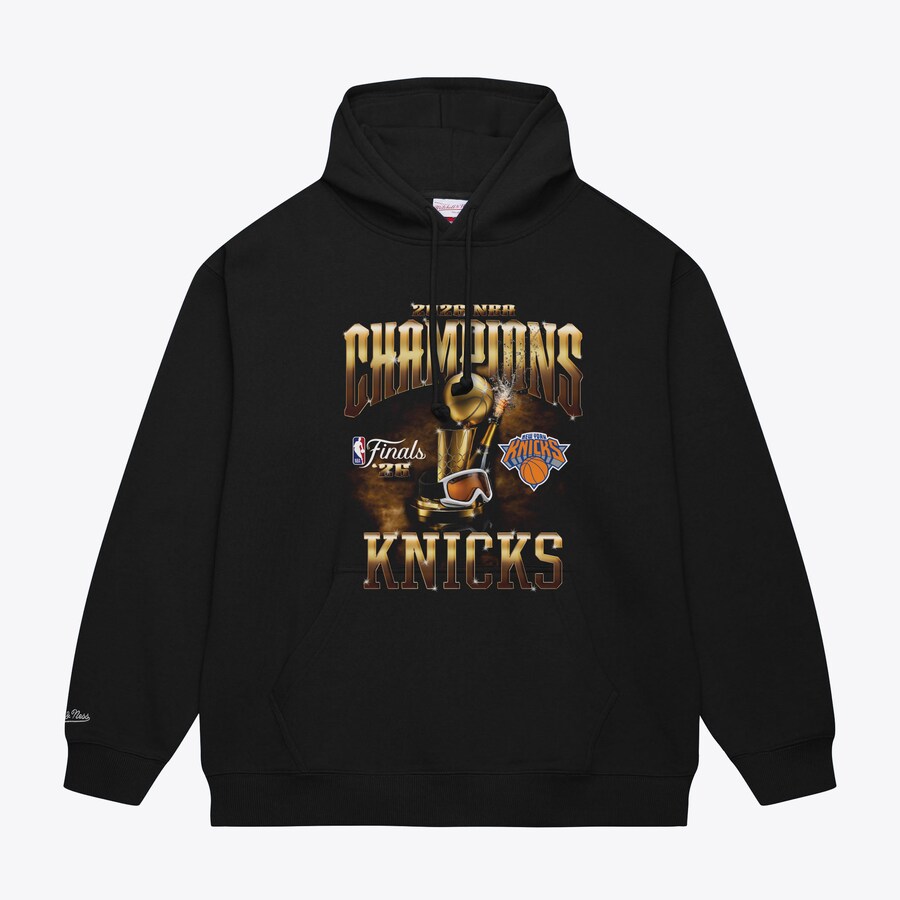 NBA ニックス パーカー 【海外モデル】NBAファイナル2026 優勝記念 Hoodie ミッチェル＆ネス/Mitchell & Ness ブラック｜映画エンタメショップ SELECTION