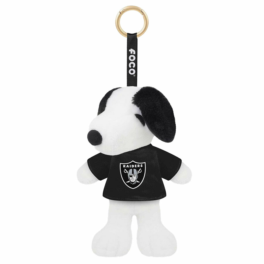 NFL レイダース スヌーピー ぬいぐるみ キーホルダー Snoopy Backpack Clip キーチェーン 6インチ FOCO|映画エンタメショップ SELECTION