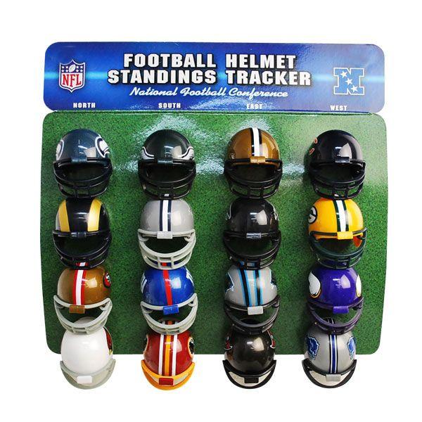 Riddell NFL League Standings Helmet Tracker