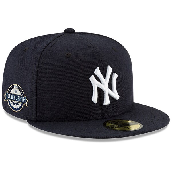 キャップ Mlb ヤンキース デレク ジーター ネイビー デレク ジーター Mlb 殿堂入り記念 メンズ帽子 選手着用モデル ニューエラ ニューエラ 59fifty Fitted 野球殿堂入り記念キャップ Hat Mlb Nbaグッズショップ Selection