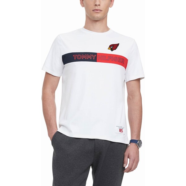 Tシャツ カットソー 買得 トミー ヒルフィガー カーディナルス Tシャツ Nfl Tommy T Shirt Core 半袖 メンズ ホワイト Hilfiger Mail Shoxruxtj Com