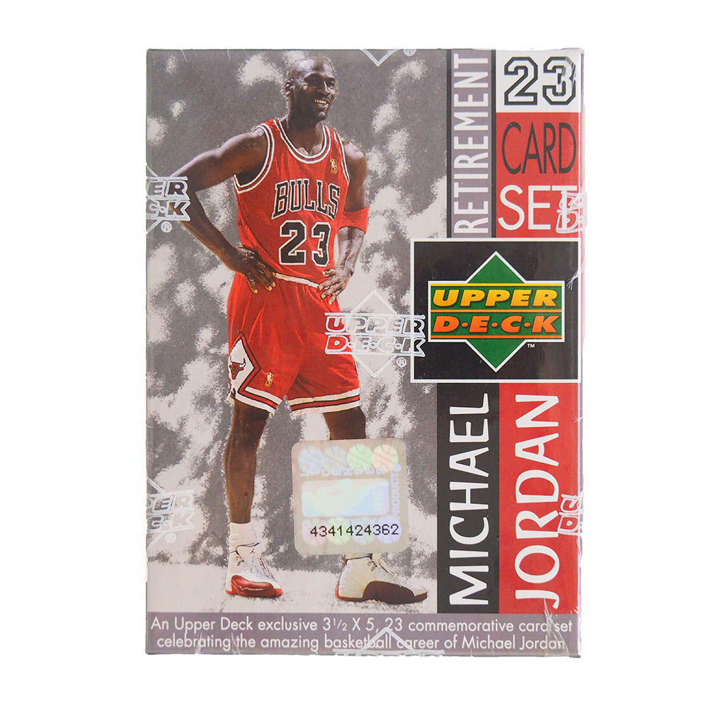 Upper 引退記念 ブルズ Nba Nba レアアイテム Mlb Nbaグッズショップ Selectionマイケル ジョーダン氏のトレーディングカード Upper Deck 23枚 引退記念 マイケル ジョーダン カードセット その他