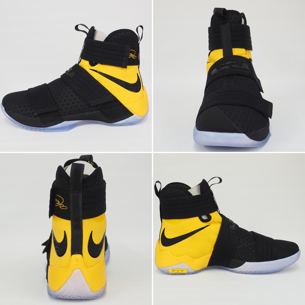 lebron soldier 10 black and yellow
