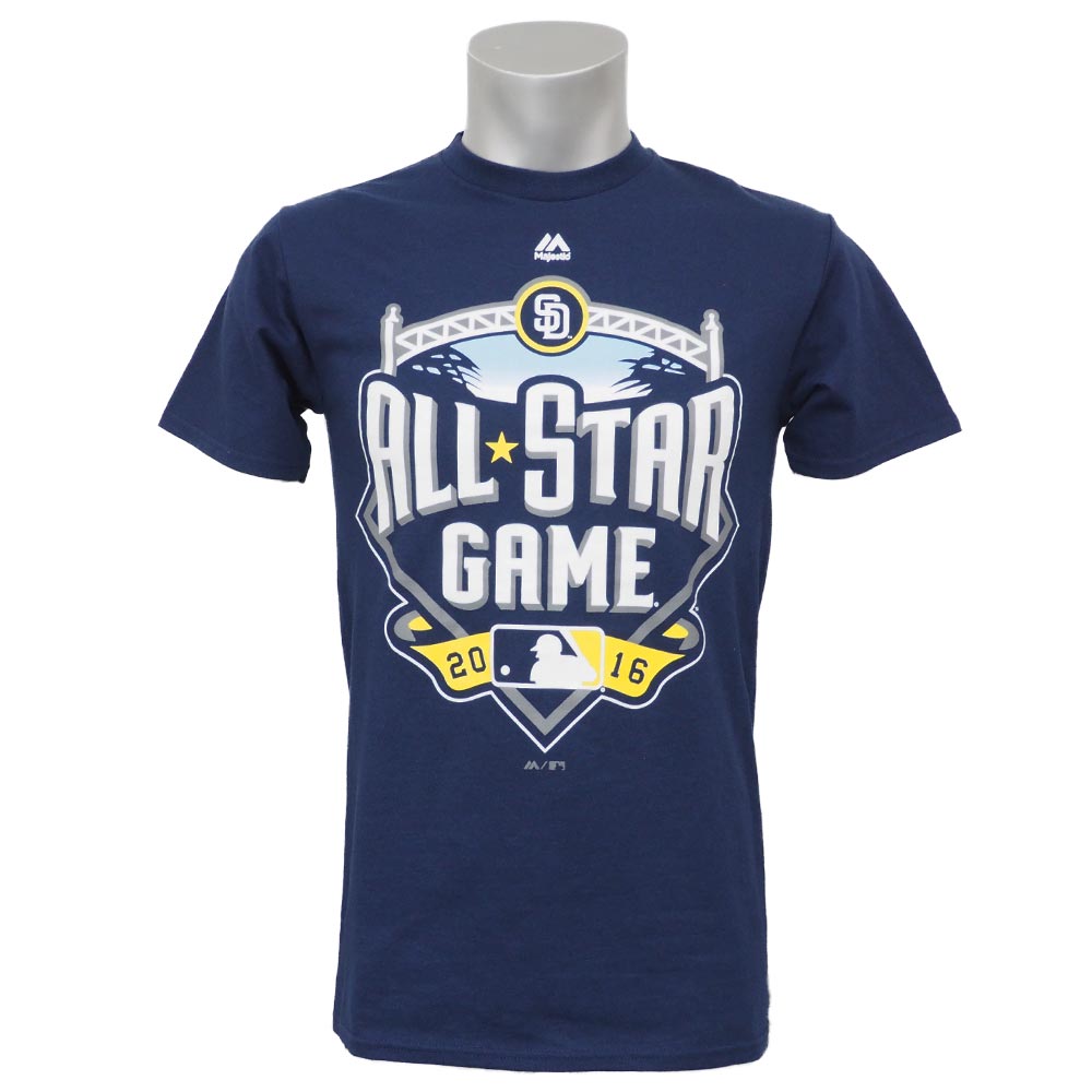 楽天市場 リニューアル記念メガセール Mlb 16 オールスターゲーム ロゴ Tシャツ マジェスティック Majestic ネイビー Mlb Nbaグッズショップ Selection