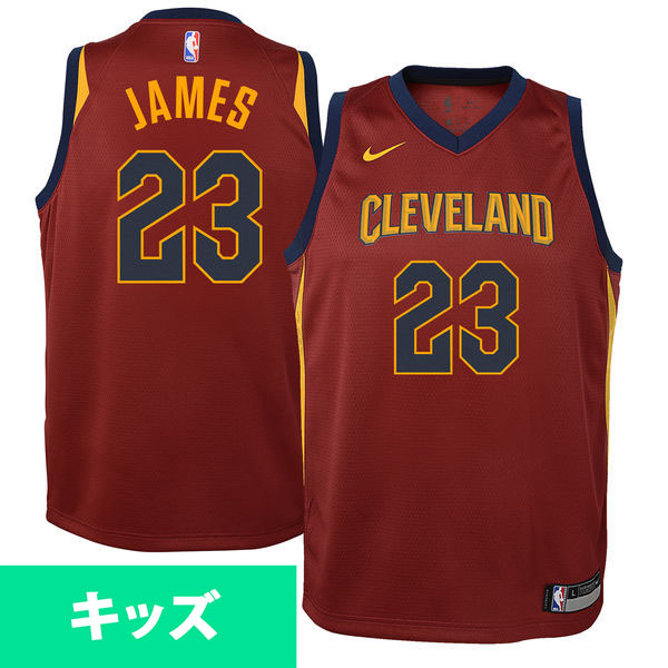 楽天市場 Nba キャバリアーズ レブロン ジェームズ スウィングマン キッズ ユニフォーム ジャージ ナイキ Nike アイコン Mlb Nbaグッズショップ Selection