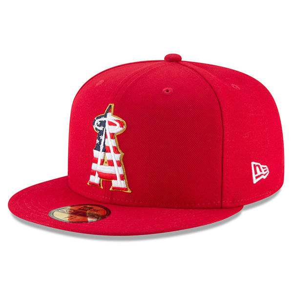 ブランドショッパー付き 大谷翔平選手所属 エンゼルス キャップ ニューエラ New Era Mlb 選手着用 59fifty 2018 スターズ ストライプス レッド 好評継続中 Fundara Org Ar