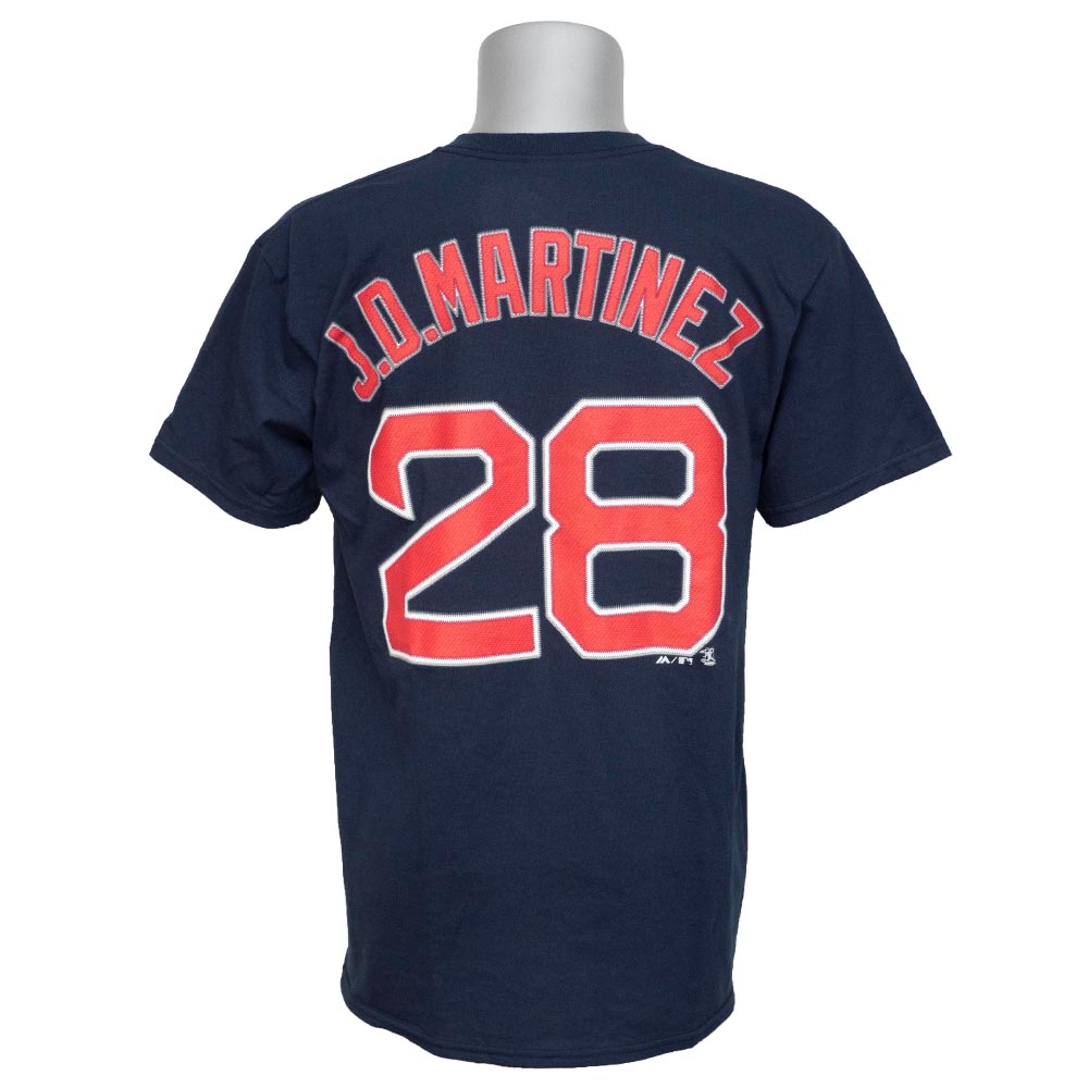 楽天市場 リニューアル記念メガセール Mlb レッドソックス ｊ D マルティネス プレイヤー Tシャツ マジェスティック Majestic ネイビー Mlb Nbaグッズショップ Selection