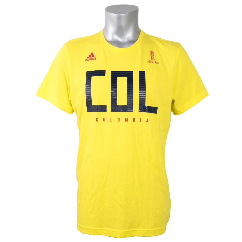 楽天市場 サッカー コロンビア代表 Tシャツ 半袖 18 Fifa ワールドカップ チームプライド アディダス Adidas イエロー Ocsl Mlb Nbaグッズショップ Selection