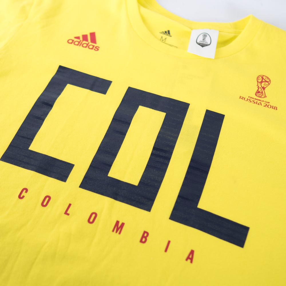 楽天市場 サッカー コロンビア代表 Tシャツ 半袖 18 Fifa ワールドカップ チームプライド アディダス Adidas イエロー Ocsl Mlb Nbaグッズショップ Selection